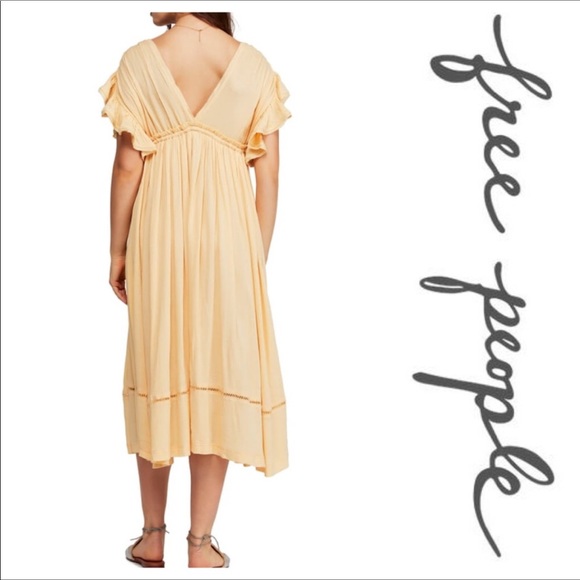 NWT FREE PEOPLE Will Wait For You Midi Dress - Picture 4 of 11
